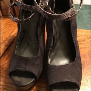 Beautiful black platform heels